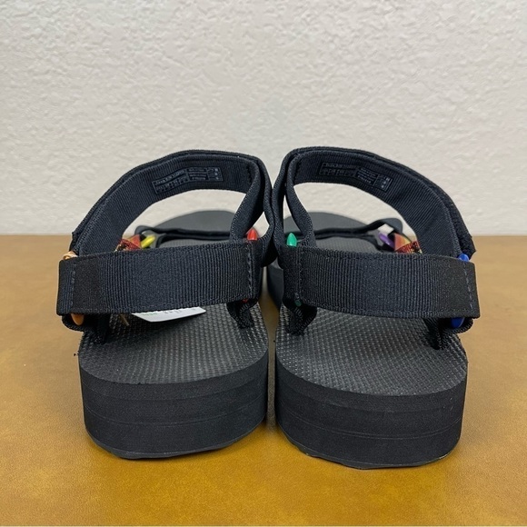 Teva Mid Universal Pride Platform Black/Rainbow‎ Sandal Size 14 Men main image 5